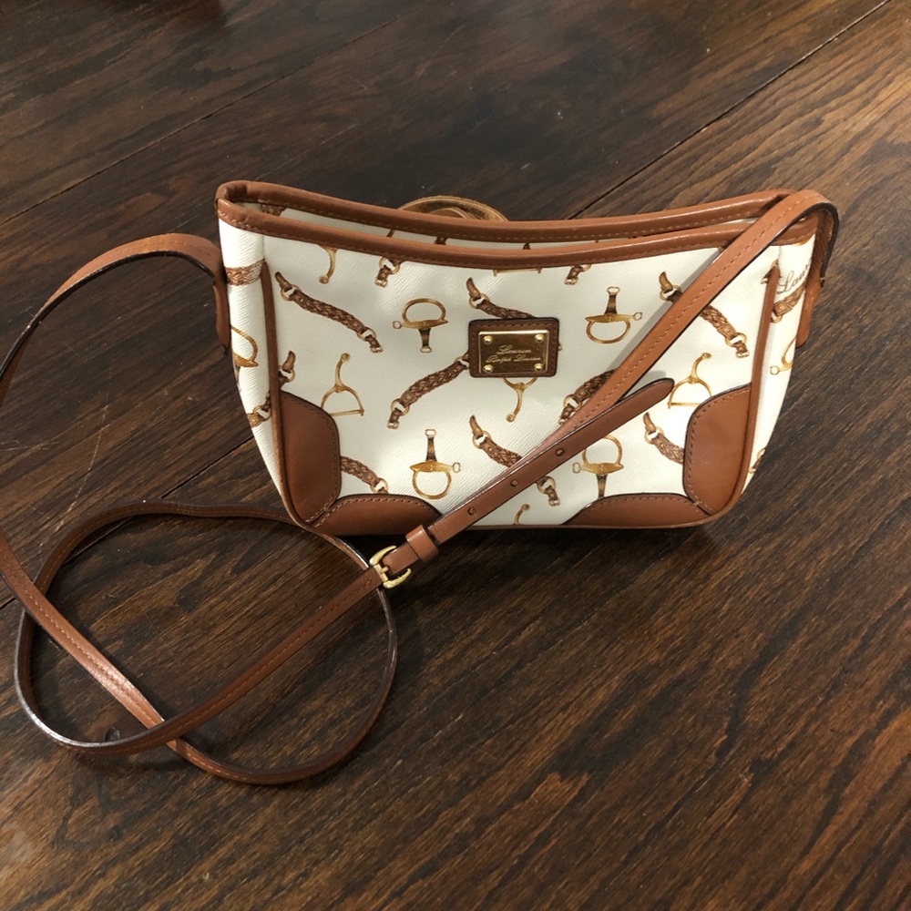 Ralph Lauren Equestrian print handbag